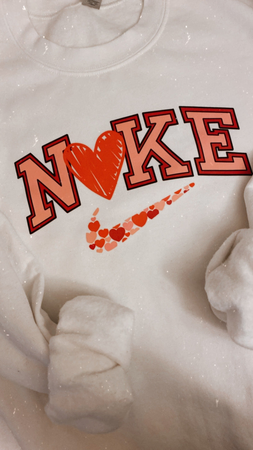 Love Nike Swoosh Crewneck